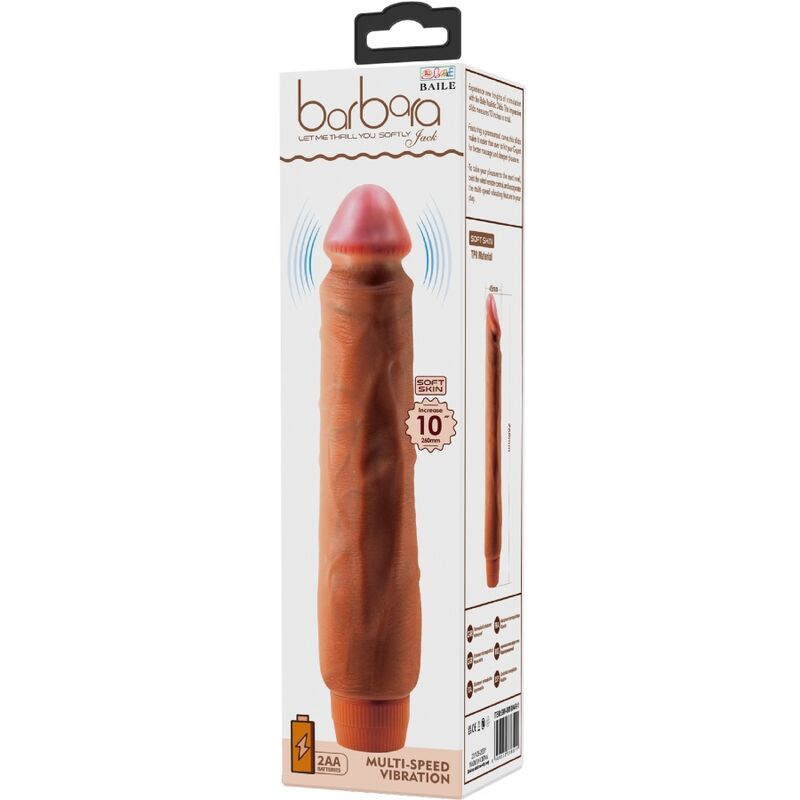 BAILE - JACK VIBRATORE REALISTICO 26 CM MULATTO - BAILE | Lingerie Harness Boutique
