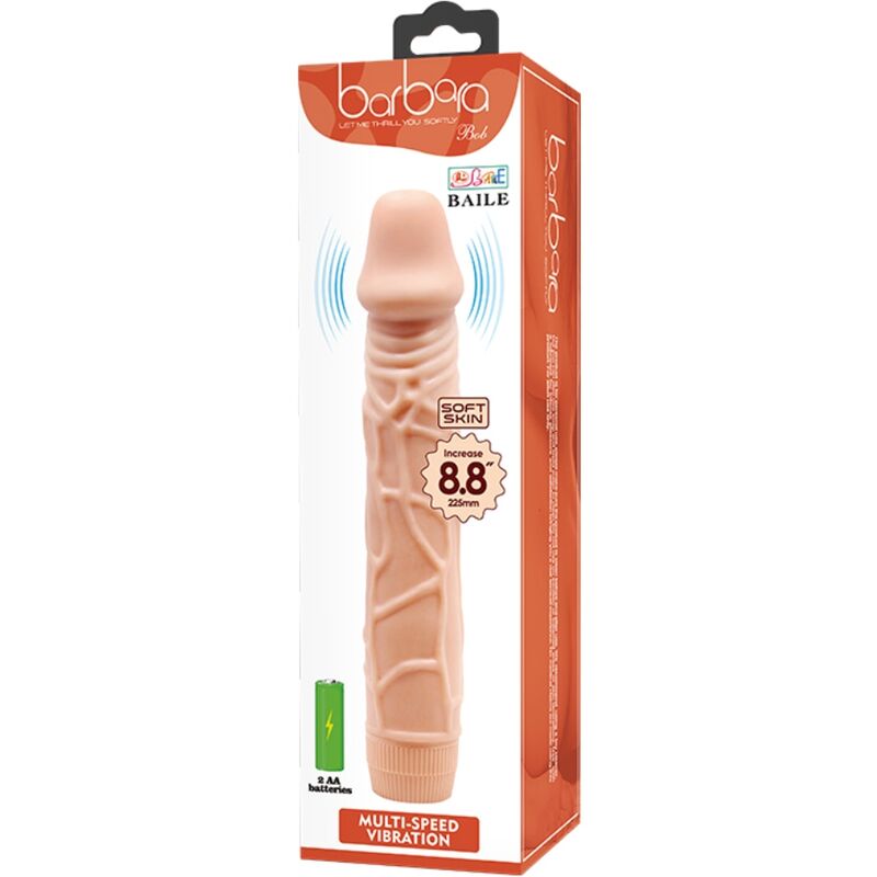 BAILE - BOB VIBRATORE REALISTICO 22,5 CM CARNE - BAILE | Lingerie Harness Boutique