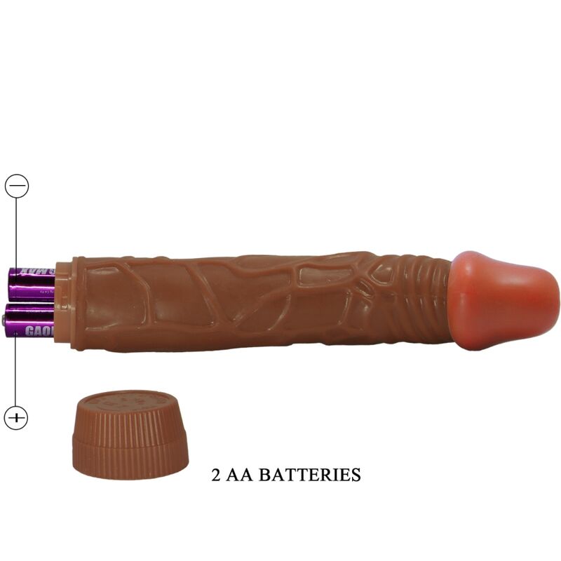BAILE - BOB VIBRATORE REALISTICO 22,5 CM MULATTO - BAILE | Lingerie Harness Boutique