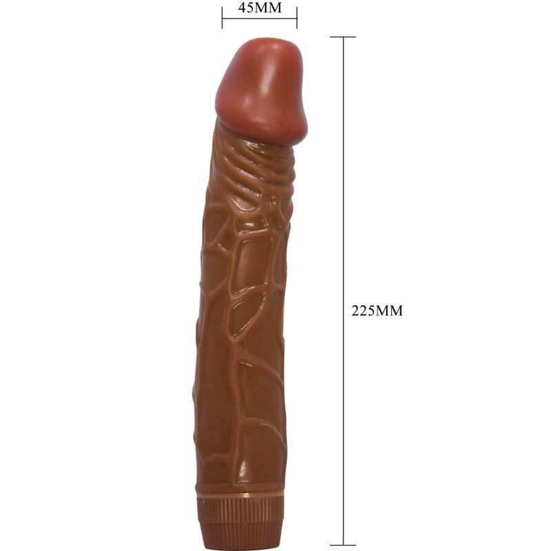 BAILE - BOB VIBRATORE REALISTICO 22,5 CM MULATTO - BAILE | Lingerie Harness Boutique