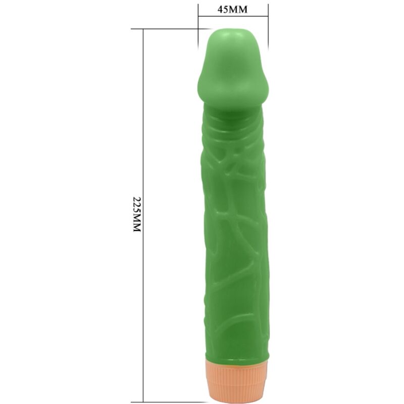BAILE - BILL VIBRATORE REALISTICO 22,5 CM VERDE - BAILE | Lingerie Harness Boutique