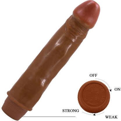 BAILE - VIBRATORE REALISTICO NANO 21 CM MULATTO - BAILE | Lingerie Harness Boutique