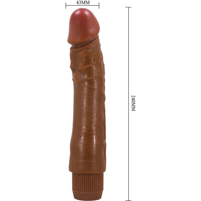 BAILE - DYBBUK VIBRATORE REALISTICO 24 CM MULATTO - BAILE | Lingerie Harness Boutique