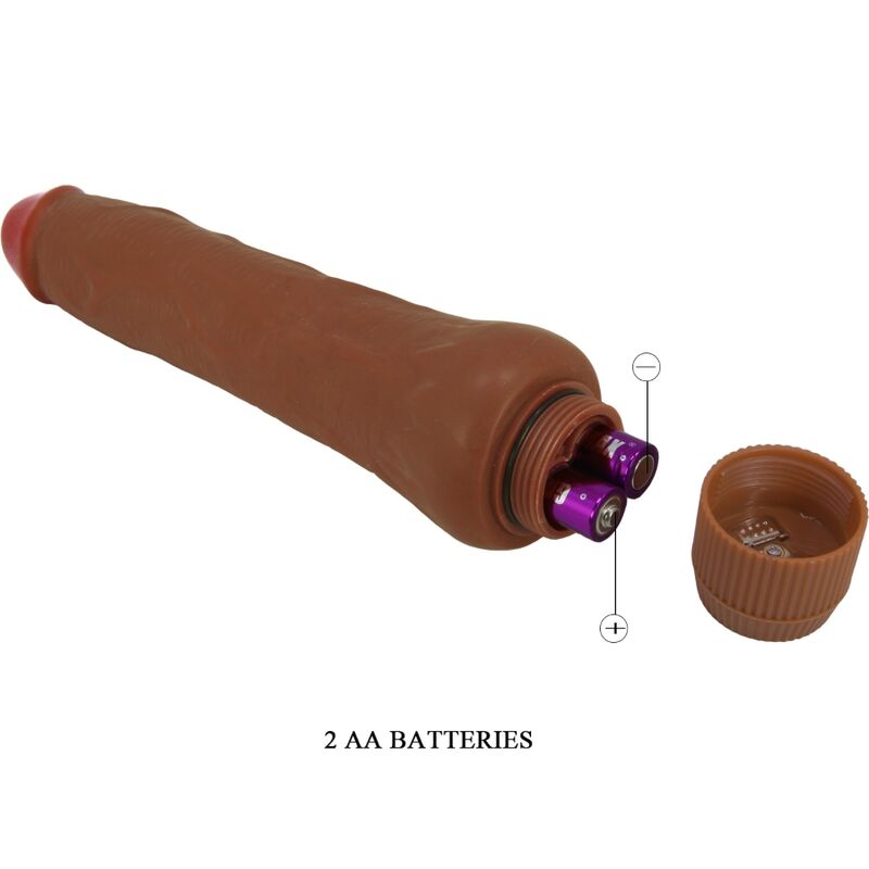 BAILE - DRYAD VIBRATORE REALISTICO 25 CM MULATTO - BAILE | Lingerie Harness Boutique