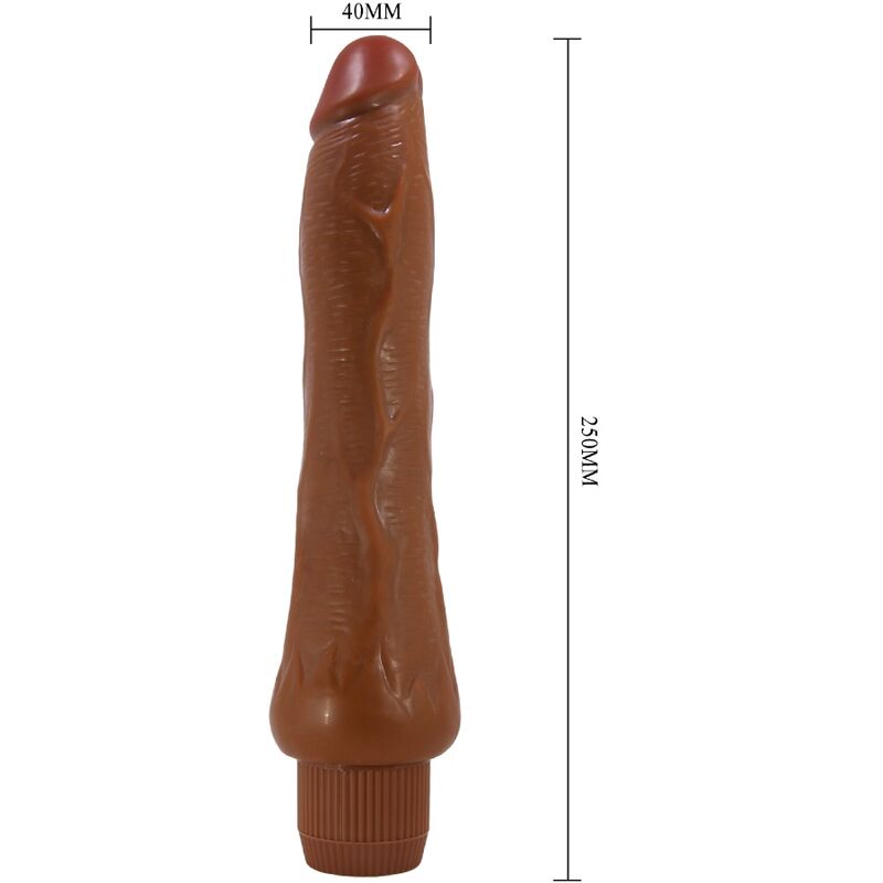 BAILE - DRYAD VIBRATORE REALISTICO 25 CM MULATTO - BAILE | Lingerie Harness Boutique