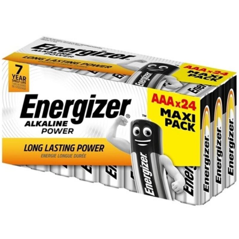 ENERGIZER - BATTERIA ALCALINICA AAA LR03 SCATOLA*24 (3 SCATOLE*8 BATTERIE) - ENERGIZER | Lingerie Harness Boutique