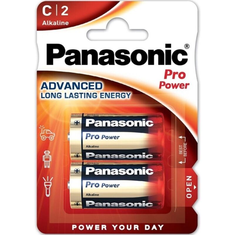 PANASONIC - BATTERIA ALCALINA PRO POWER C LR14 BLISTER*2 - PANASONIC | Lingerie Harness Boutique