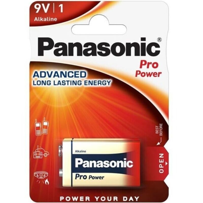 PANASONIC - BATTERIA ALCALINA PRO POWER 9V LR61 BLISTER*1 - PANASONIC | Lingerie Harness Boutique