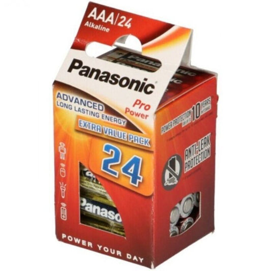 PANASONIC - BATTERIA ALCALINE AAA PRO POWER LR03 CONFEZIONE*24 - PANASONIC | Lingerie Harness Boutique