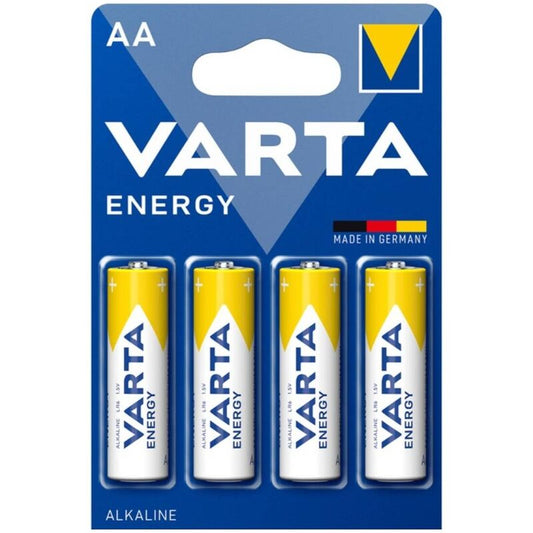 VARTA - ENERGY BATTERIA ALCALINA AA LR6 BLISTER*4 - VARTA | Lingerie Harness Boutique