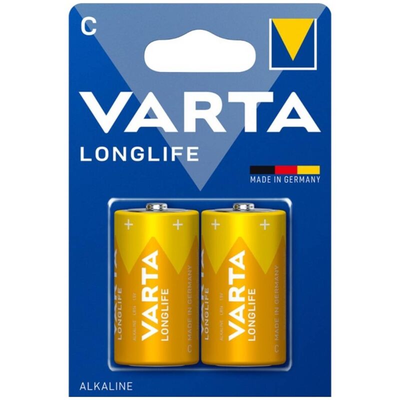 VARTA - BATTERIA ALCALINA LONGLIFE C LR14 BLISTER*2 - VARTA | Lingerie Harness Boutique