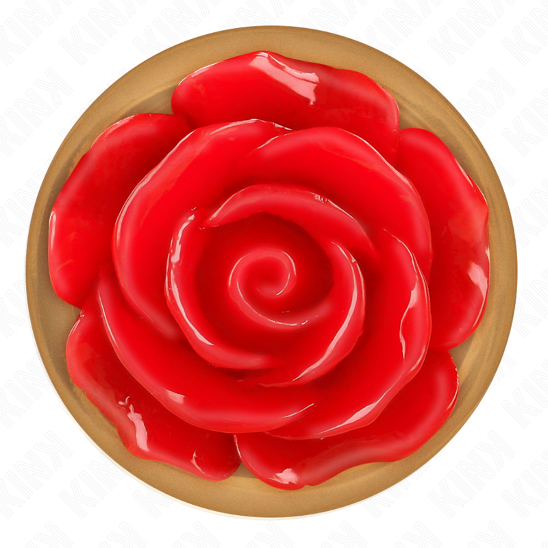 KINK - PLUG ANALE IN ORO ROSA CON ROSA ROSSA L - KINK PLEASURE PLUGS | Lingerie Harness Boutique