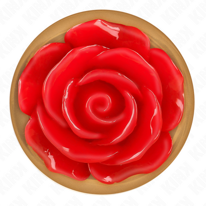 KINK - PLUG ANALE IN ORO ROSA CON ROSA ROSSA M - KINK PLEASURE PLUGS | Lingerie Harness Boutique