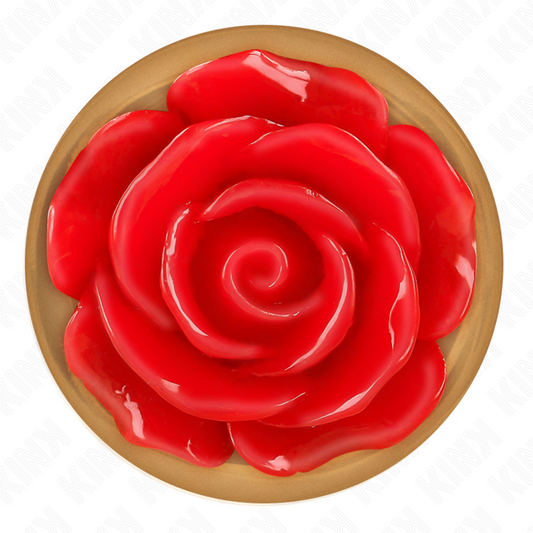 KINK - PLUG ANALE IN ORO ROSA CON ROSA ROSSA S - KINK PLEASURE PLUGS | Lingerie Harness Boutique