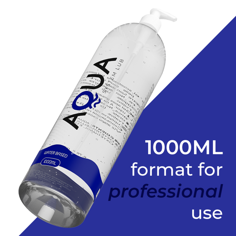 AQUA QUALITY - LUBRIFICANTE A BASE ACQUA 1000 ML - AQUA QUALITY | Lingerie Harness Boutique