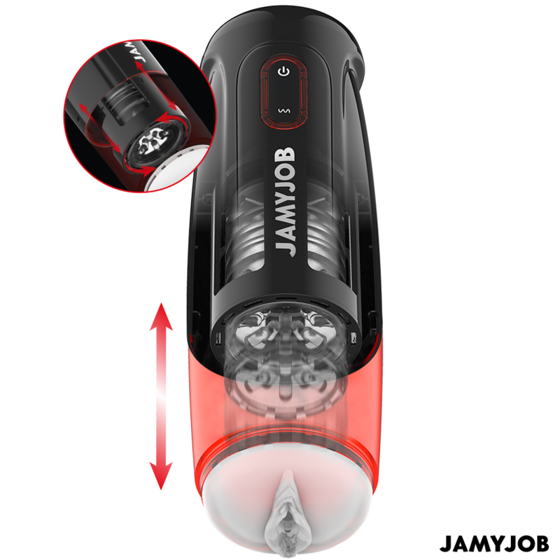 JAMYJOB - STORM MASTURBATORE VAGINA AUTOMATICO 10 MODALITÀ DI ROTAZIONE E SPINTA - JAMYJOB | Lingerie Harness Boutique