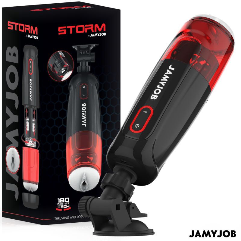 JAMYJOB - STORM MASTURBATORE VAGINA AUTOMATICO 10 MODALITÀ DI ROTAZIONE E SPINTA - JAMYJOB | Lingerie Harness Boutique