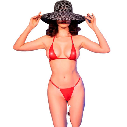 CHILIROSE - CR 4840 MICRO BIKINI ROSSO S/M - CHILIROSE SUMMER | Lingerie Harness Boutique