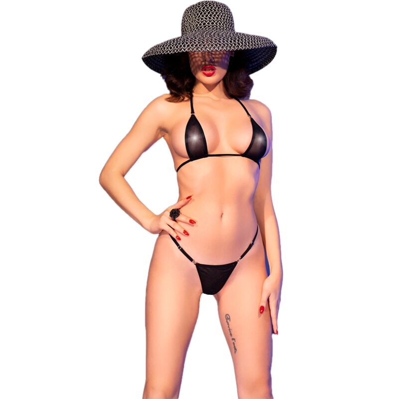 CHILIROSE - CR 4840 MICRO BIKINI NERO S/M - CHILIROSE SUMMER | Lingerie Harness Boutique