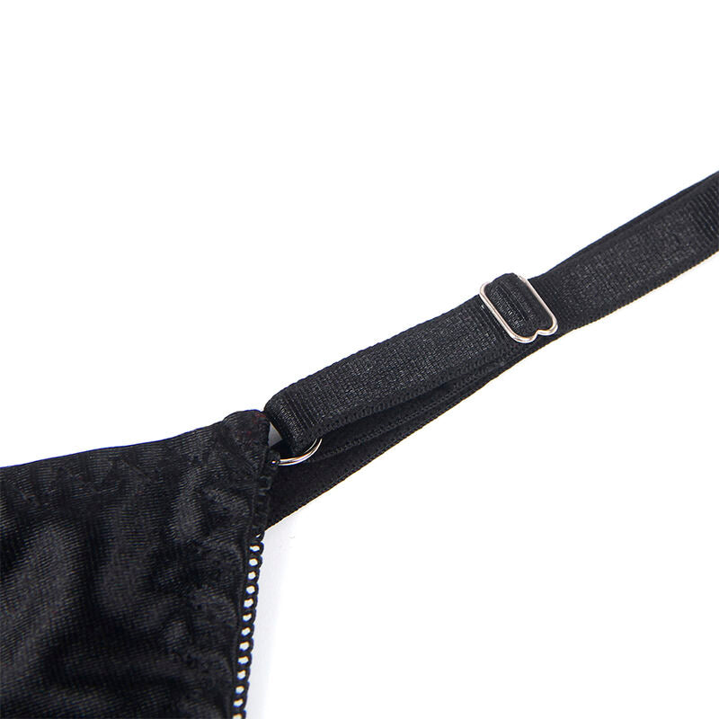 SUBBLIME - 955199 COMPLETO REGGISENO CON FIOCCO NERO REGOLABILE S/M - SUBBLIME SETS | Lingerie Harness Boutique