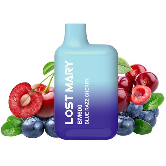 LOST MARY - BM600 NICOTINA VAPER 2% MONOUSO BLUE RAZZ CHERRY - LOST MARY | Lingerie Harness Boutique