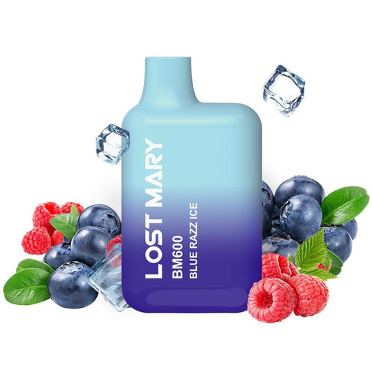 LOST MARY - BM600 NICOTINA VAPER 2% MONOUSO BLUE RAZZ ICE - LOST MARY | Lingerie Harness Boutique
