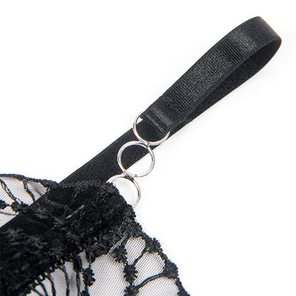 SUBBLIME - 955212 BODY TRASPARENTE CON PIZZO NERO CAVATO S/M - SUBBLIME BODIES | Lingerie Harness Boutique