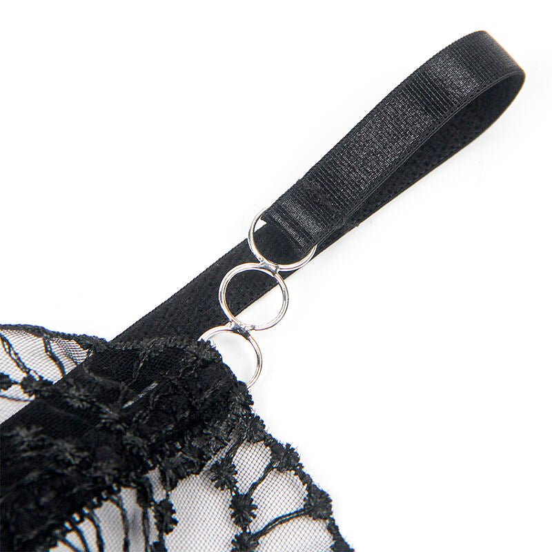 SUBBLIME - 955229 BODY TRASPARENTE CON PIZZO CAVATO NERO L/XL - SUBBLIME BODIES | Lingerie Harness Boutique