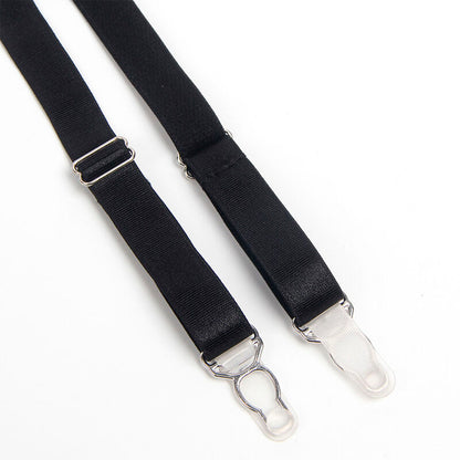 SUBBLIME - 955243 REGGISENO BONDAGE NERO CON GIARRETTIERA L/XL - SUBBLIME SETS | Lingerie Harness Boutique