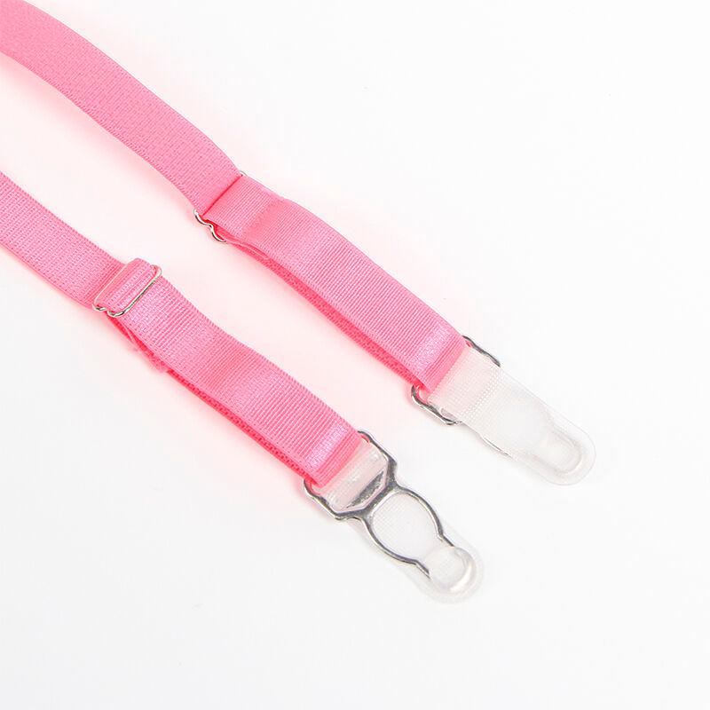 SUBBLIME - 955366 COMPLETO REGGISENO CON PIZZO E LINEE DI GIARRETTIERA ROSA E VIOLA L/XL - SUBBLIME SETS | Lingerie Harness Boutique