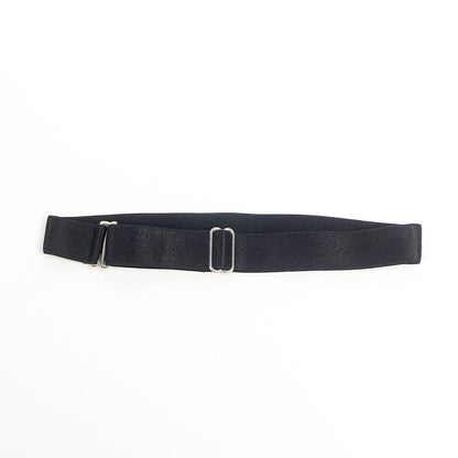 SUBBLIME - 955380 ABITO CON SPALLINE IN PELLE NERA L/XL - SUBBLIME DRESSES | Lingerie Harness Boutique