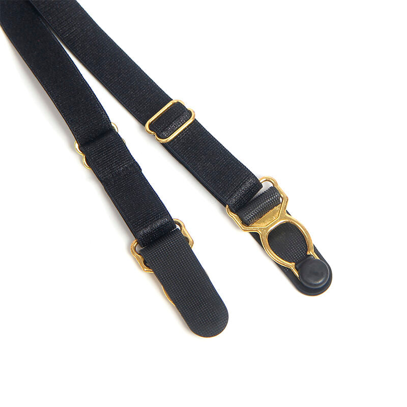 SUBBLIME - 955465 CORPO IN PELLE NERA CON CERNIERA L/XL - SUBBLIME BODIES | Lingerie Harness Boutique