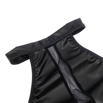 SUBBLIME - 955489 ABITO CON SCOLLO ALTO E TRASPARENZE NERO L/XL - SUBBLIME DRESSES | Lingerie Harness Boutique