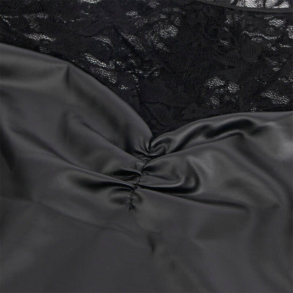 SUBBLIME - 955601 ABITO MANICA LUNGA CON PIZZO NERO L/XL - SUBBLIME DRESSES | Lingerie Harness Boutique