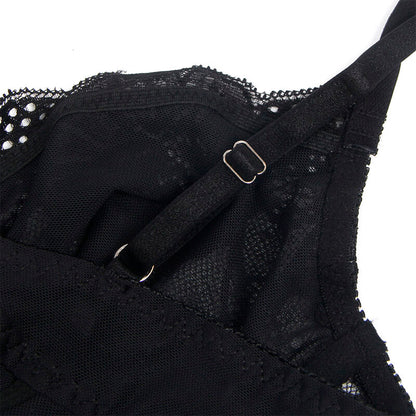 SUBBLIME - 955618 BODY IN PIZZO CON CHIUSURA INFERIORE NERO S/M - SUBBLIME BODIES | Lingerie Harness Boutique