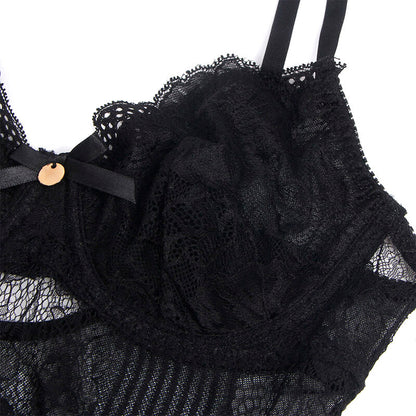SUBBLIME - 955625 BODY IN PIZZO CON CHIUSURA INFERIORE NERO L/XL - SUBBLIME BODIES | Lingerie Harness Boutique