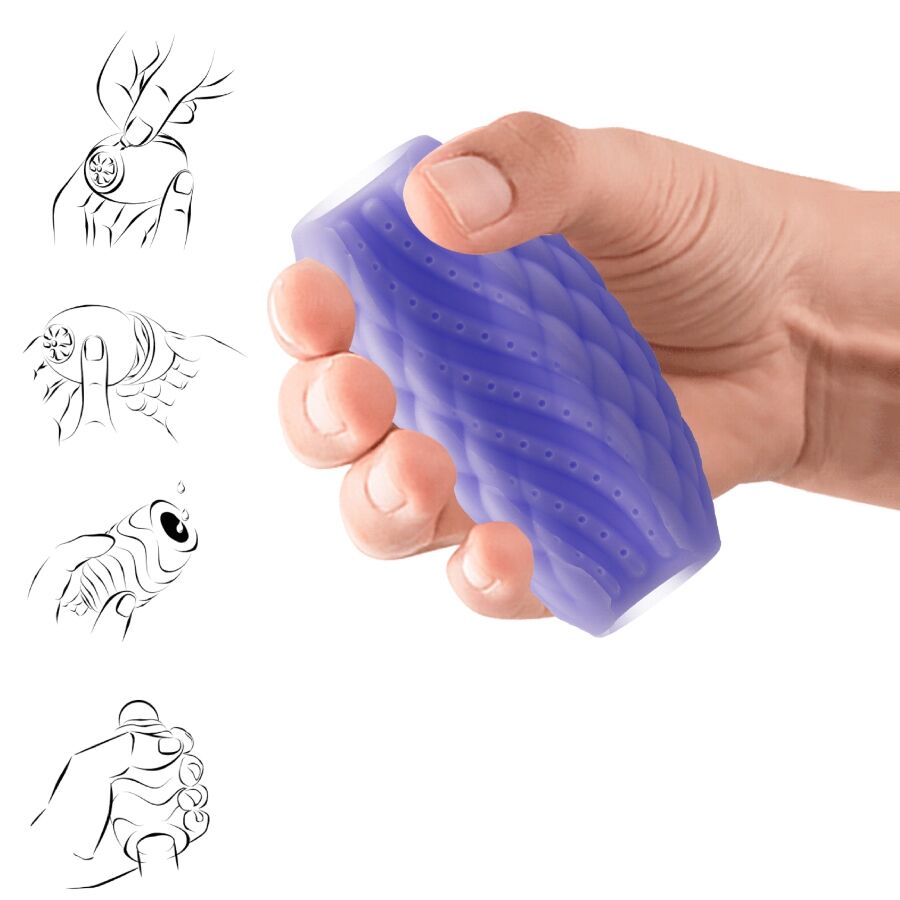 PRETTY LOVE - ATHENA EROS SILICONE MASTURBATORE MASCHILE VIOLA - PRETTY LOVE | Lingerie Harness Boutique