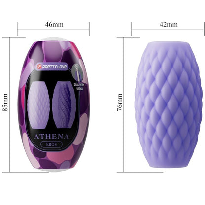 PRETTY LOVE - ATHENA EROS SILICONE MASTURBATORE MASCHILE VIOLA - PRETTY LOVE | Lingerie Harness Boutique