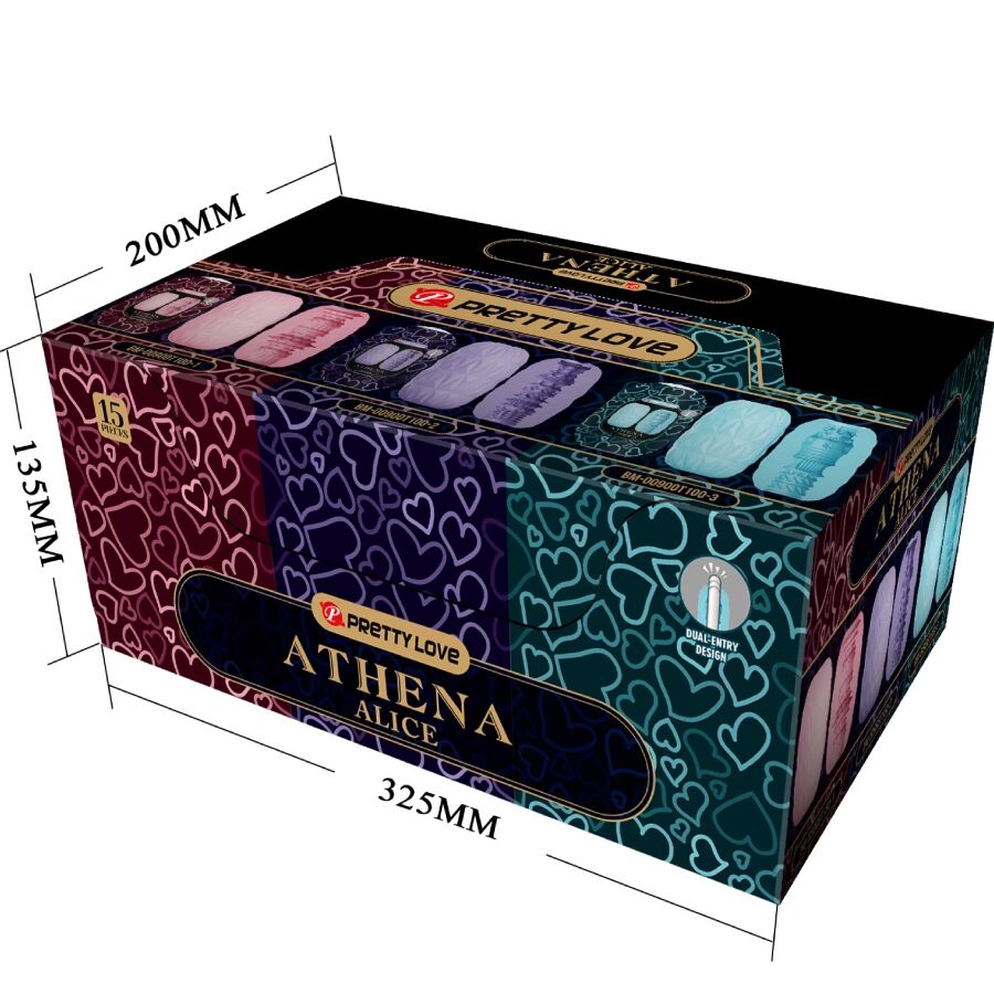 PRETTY LOVE - ATHENA ALICE PACK 15 VARI MASTURBATORI MASCHILI - PRETTY LOVE | Lingerie Harness Boutique