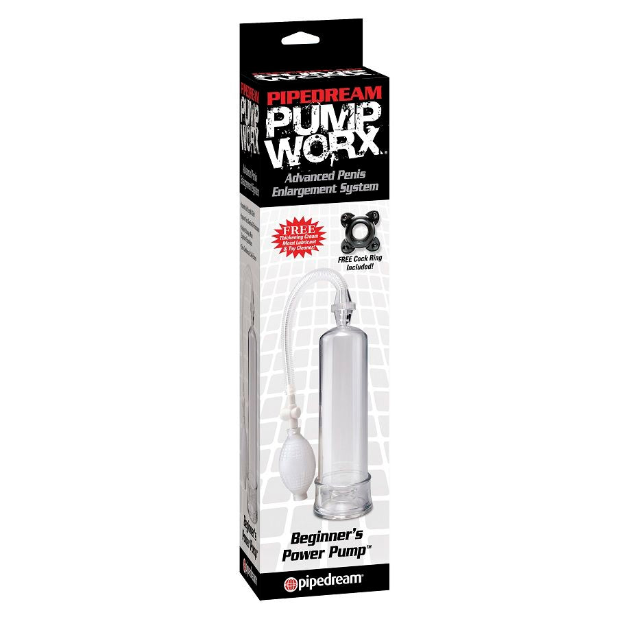 PUMP WORX - PRINCIPIANTI POWER PUMP CLEAR - PUMP WORX | Lingerie Harness Boutique