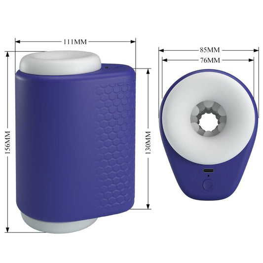 PRETTY LOVE - DJ LADY MASTURBATORE MASCHILE CON VIBRAZIONE 5 IMPOSTAZIONI VIOLA - PRETTY LOVE MALE | Lingerie Harness Boutique