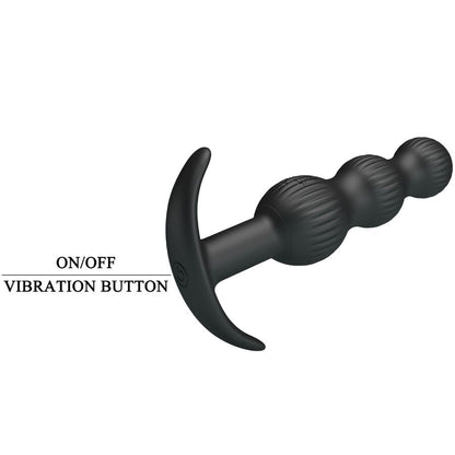 PRETTY LOVE - SIDNEY VIBRATORE ANALE 10 VIBRAZIONI NERO - PRETTY LOVE | Lingerie Harness Boutique
