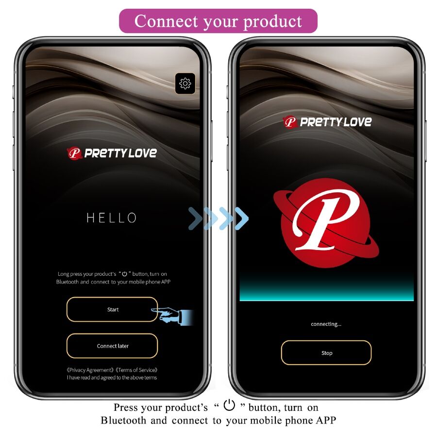 PRETTY LOVE - VIBRATORE CONTROLLATO DA APP LEVIATHAN VIOLA - PRETTY LOVE SMART | Lingerie Harness Boutique