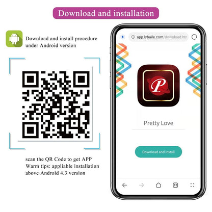 PRETTY LOVE - VIBRATORE CONTROLLATO DA APP LEVIATHAN VIOLA - PRETTY LOVE SMART | Lingerie Harness Boutique