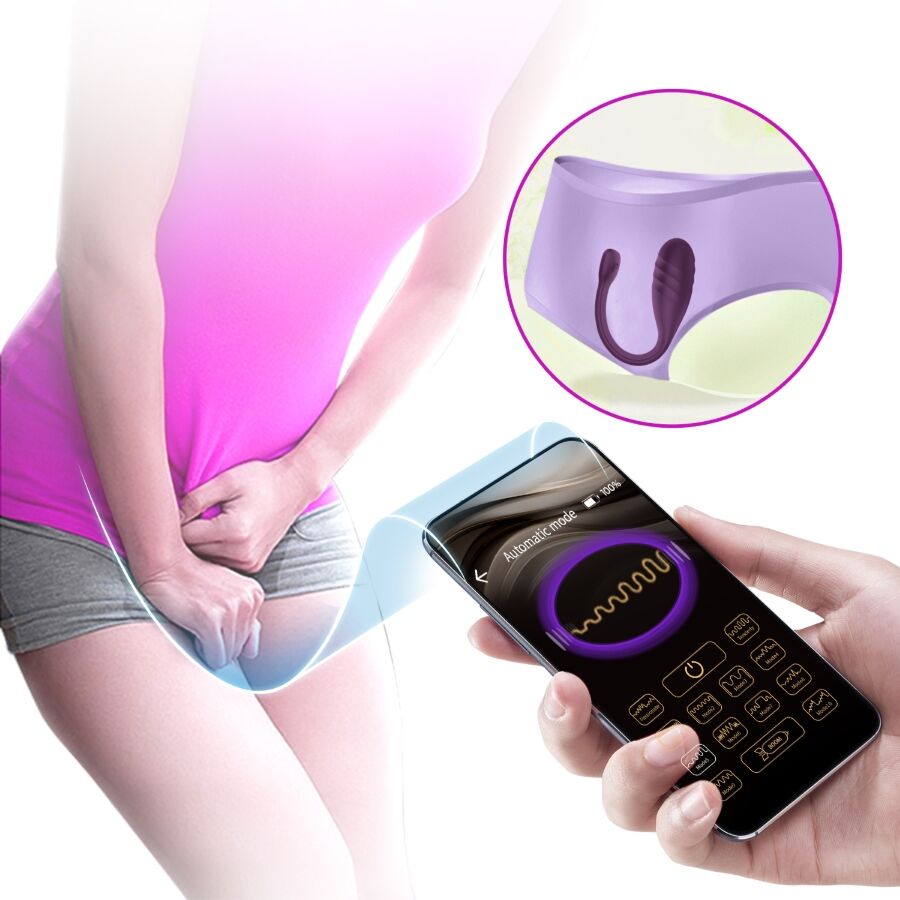 PRETTY LOVE - VIBRATORE CONTROLLATO DA APP LEVIATHAN VIOLA - PRETTY LOVE SMART | Lingerie Harness Boutique