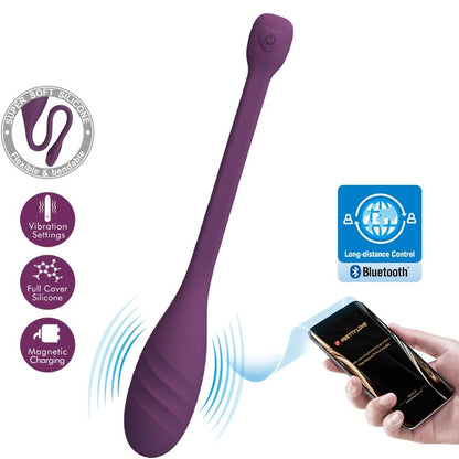 PRETTY LOVE - VIBRATORE CONTROLLATO DA APP LEVIATHAN VIOLA - PRETTY LOVE SMART | Lingerie Harness Boutique