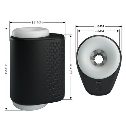 PRETTY LOVE - DJ GIRL MASTURBATORE MASCHILE CON VIBRAZIONE 5 IMPOSTAZIONI NEGRO - PRETTY LOVE MALE | Lingerie Harness Boutique