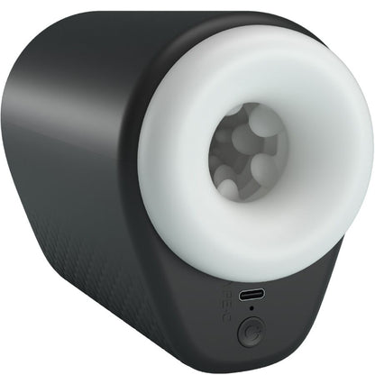 PRETTY LOVE - DJ GIRL MASTURBATORE MASCHILE CON VIBRAZIONE 5 IMPOSTAZIONI NEGRO - PRETTY LOVE MALE | Lingerie Harness Boutique