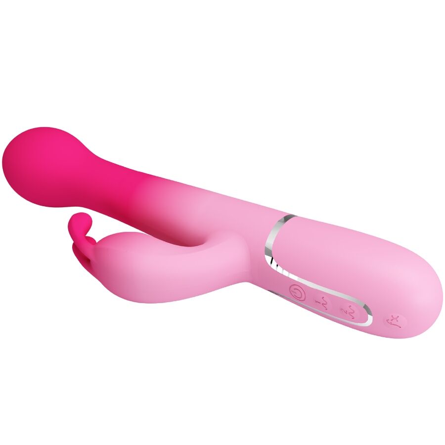 PRETTY LOVE - DEJON 3 IN 1 MULTIFUNZIONE VIBRATORE CONIGLIO ROSA - PRETTY LOVE | Lingerie Harness Boutique