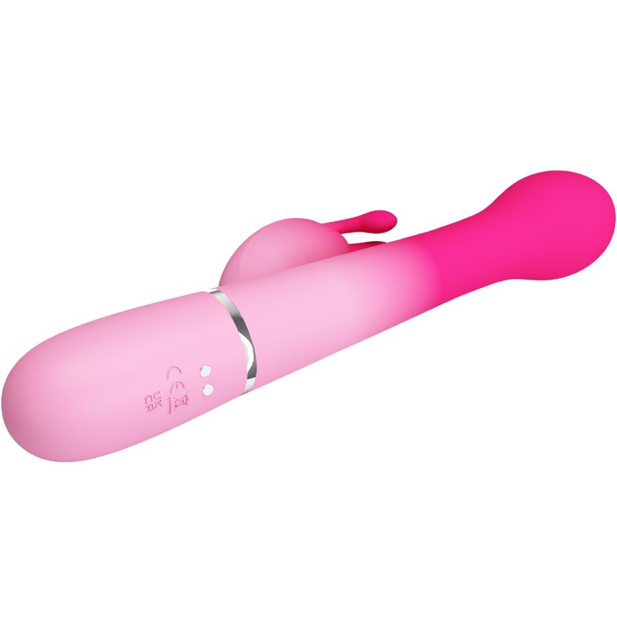 PRETTY LOVE - DEJON 3 IN 1 MULTIFUNZIONE VIBRATORE CONIGLIO ROSA - PRETTY LOVE | Lingerie Harness Boutique